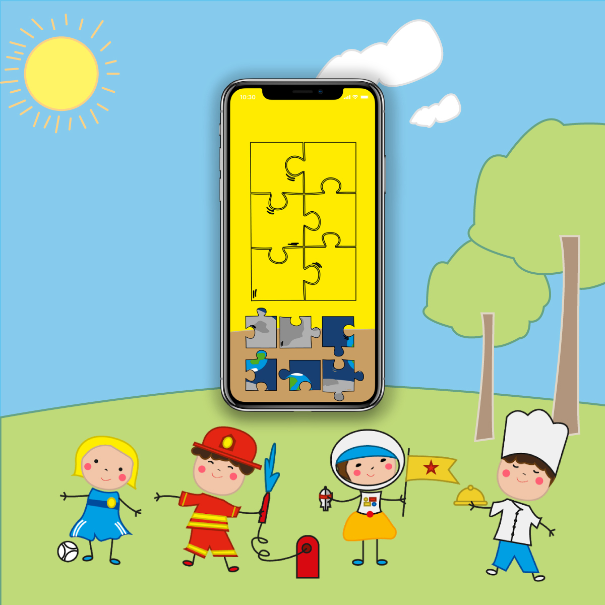 Colourful Children ducational game design