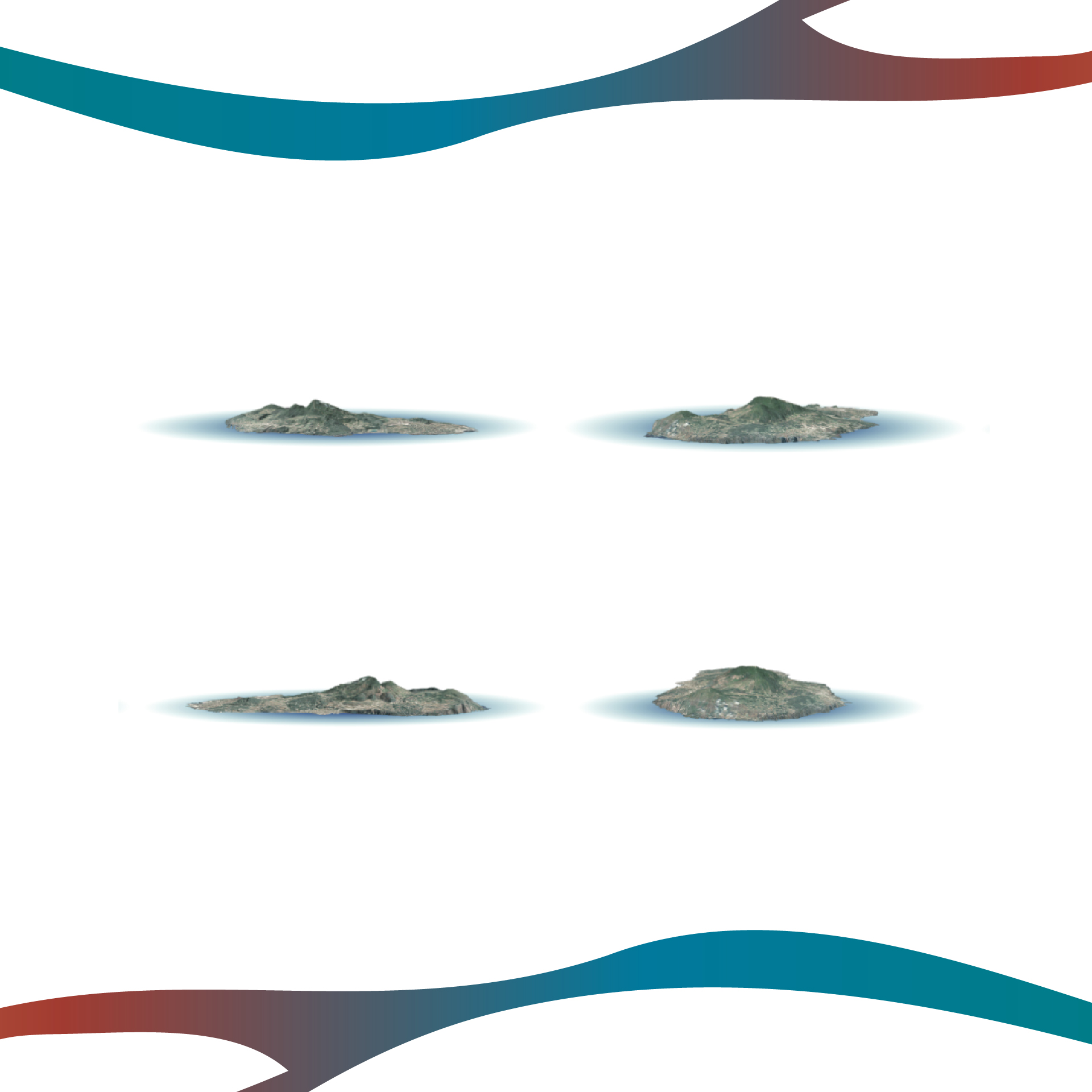 “Composizione grafica con il logo Visit Pantelleria Island abbinato a viste aeree dell’isola. Il design evidenzia la coerenza tra identità visiva e morfologia del territorio.”